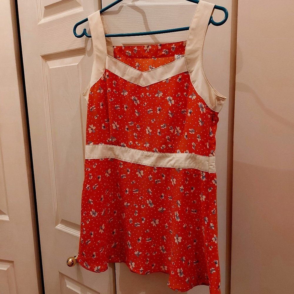 Cute Summer Top - Orange print